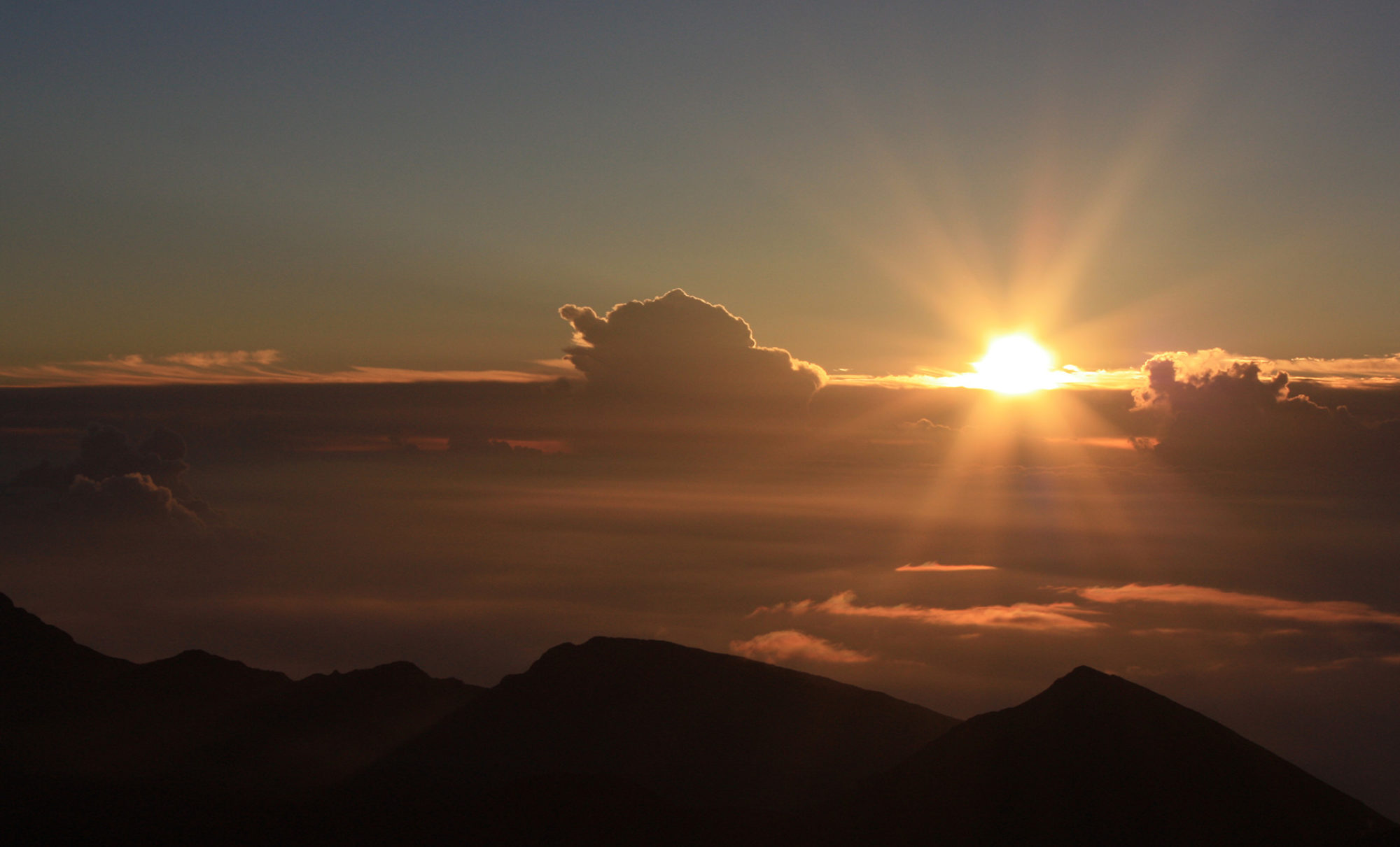 Sonnenaufgang auf dem Haleakala, Maui