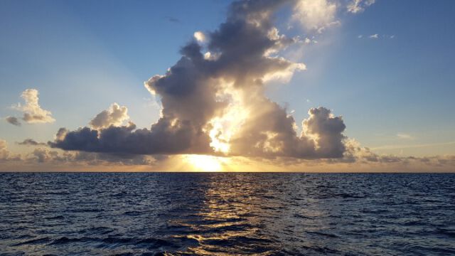 Sonnenuntergang in Rangiroa