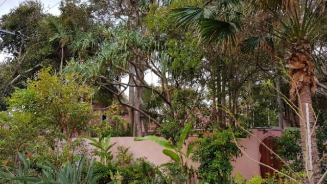 Das Hostel ist gut versteckt.