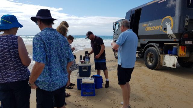 Frühstück am Strand