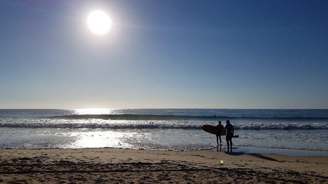 6:30 Uhr: Die Sunrise-Welle absurfen