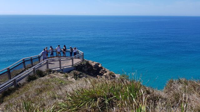 Aussichtsplattform am Leuchtturm in Byron Bay
