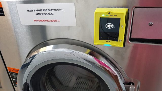Kreditkartenzahlung an der Waschmaschine