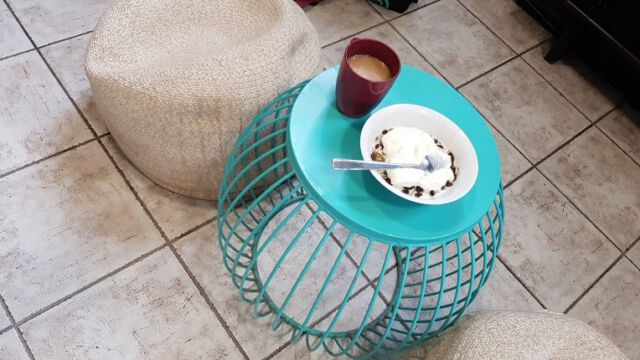 Frühstück im Hostel